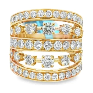 Multi Row Diamond Ring