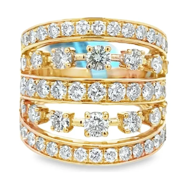 Multi Row Diamond Ring