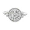 Round Cluster Diamond Ring