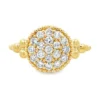 Pave Diamond Cluster Ring