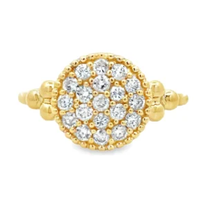 Pave Diamond Cluster Ring