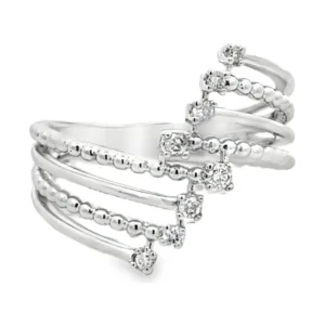 Multi Strand Diamond Ring