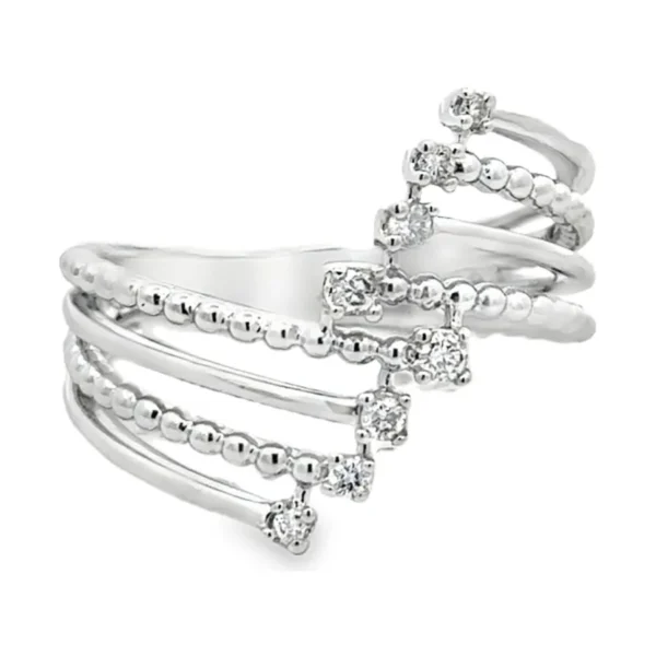 Multi Strand Diamond Ring