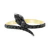 Black Diamond Snake Ring
