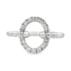 Oval Open Diamond Ring