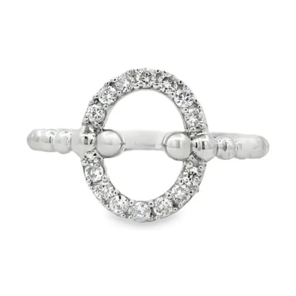 Oval Open Diamond Ring