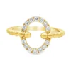 Oval Open Beaded Ring