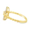 Oval Open Beaded Ring