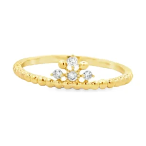 Crown Diamond Bead Band