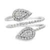Pear Diamond Bypass Ring