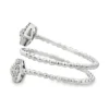 Pear Diamond Bypass Ring