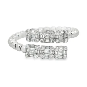 Baguette Diamond Open Ring