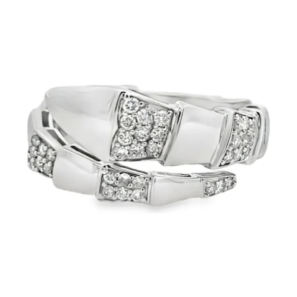 Diamond Snake Wrap Ring