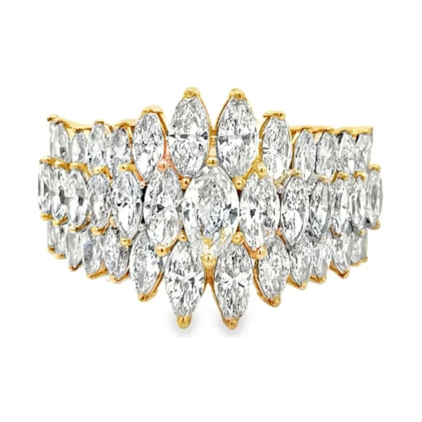 Marquise Cluster Diamond Ring
