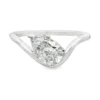 Pear Diamond Bypass Ring