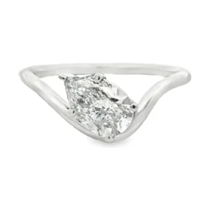 Pear Diamond Bypass Ring