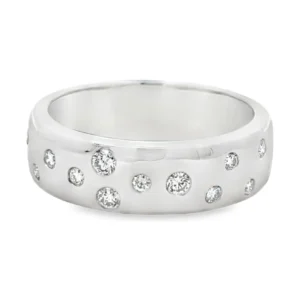 Flush Set Diamond Band