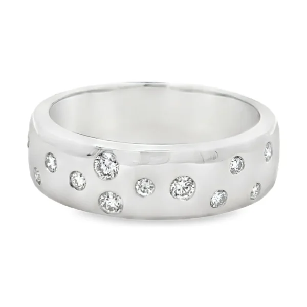 Flush Set Diamond Band