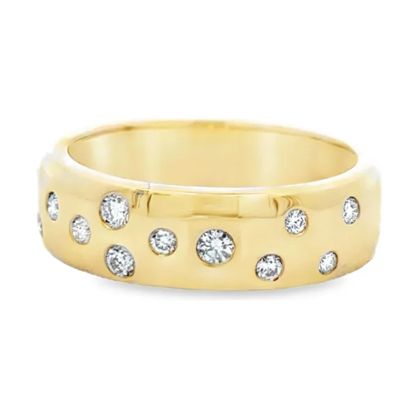 Flush Set Diamond Band