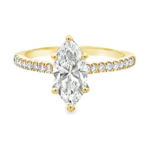 Marquise Diamond Solitaire Ring