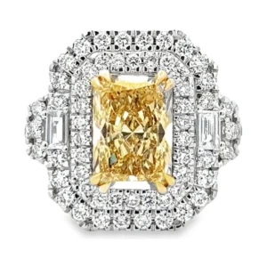 Radiant Yellow Diamond Ring