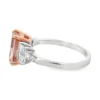 Radiant Three Stone Ring