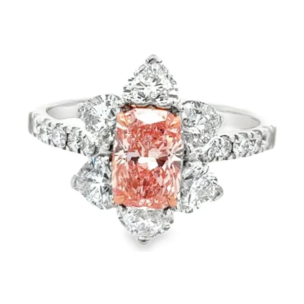 Radiant Pink Diamond Ring