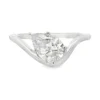 Pear Diamond Curved Ring