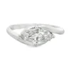 Marquise Diamond Bypass Ring