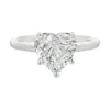 Heart Diamond Solitaire Ring