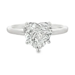 Heart Diamond Solitaire Ring