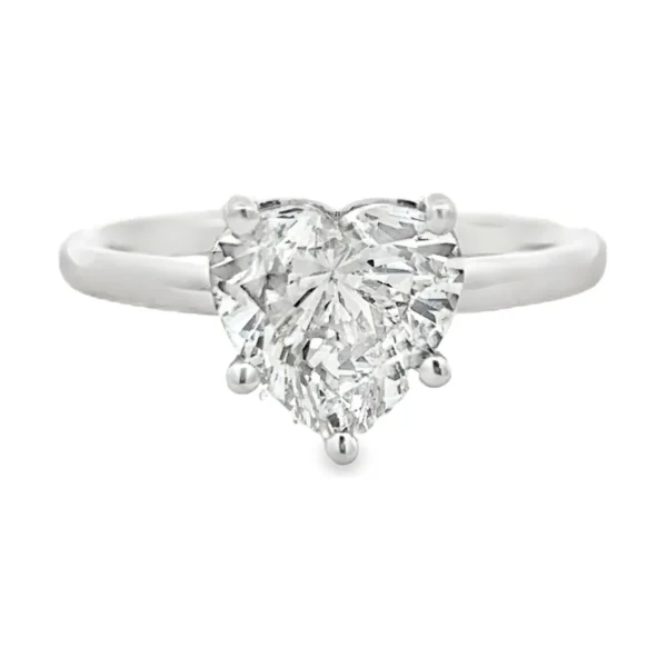 Heart Diamond Solitaire Ring