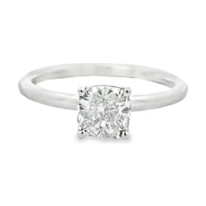 Cushion Cut Solitaire Ring