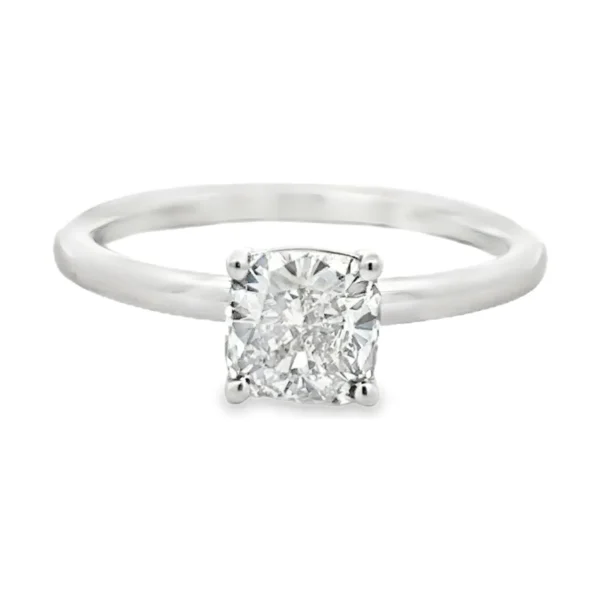 Cushion Cut Solitaire Ring