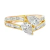 Pear Diamond Bypass Ring