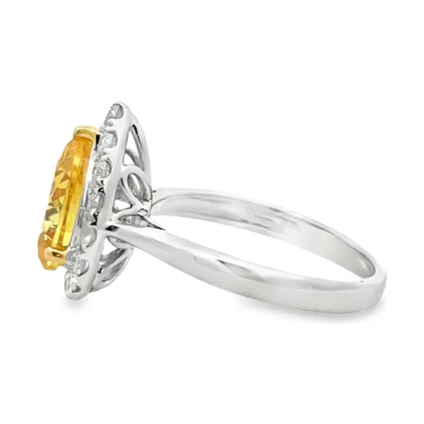 Oval Halo Diamond Ring