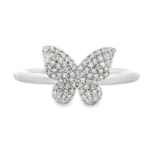 Diamond Butterfly Fashion Ring