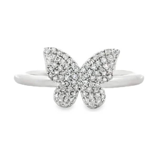 Diamond Butterfly Fashion Ring