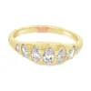 Pear Diamond Cluster Ring