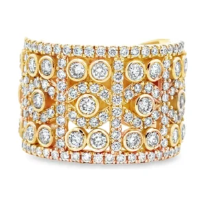 Diamond Wide Band Ring