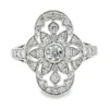 Vintage Floral Diamond Ring