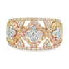 Diamond Floral Band Ring
