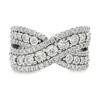 Crisscross Diamond Band Ring