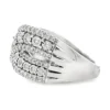 Crisscross Diamond Band Ring