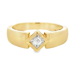 Princess Diamond Bezel Band
