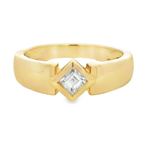 Princess Diamond Bezel Band