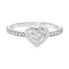 Heart Diamond Bezel Ring