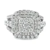 Double Halo Diamond Ring