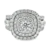 Double Halo Diamond Ring
