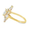 Cluster Diamond Halo Ring